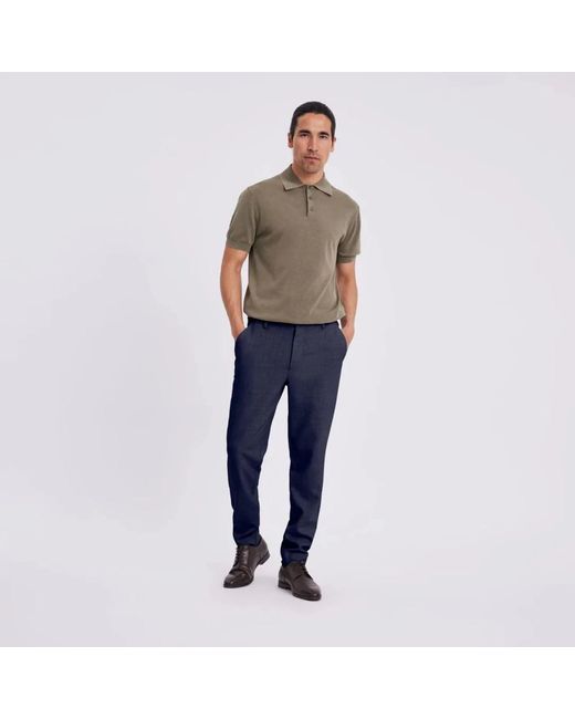 Plain Broeken ,Blauw ,Polyester Theo Pl 769 in het Blue voor heren