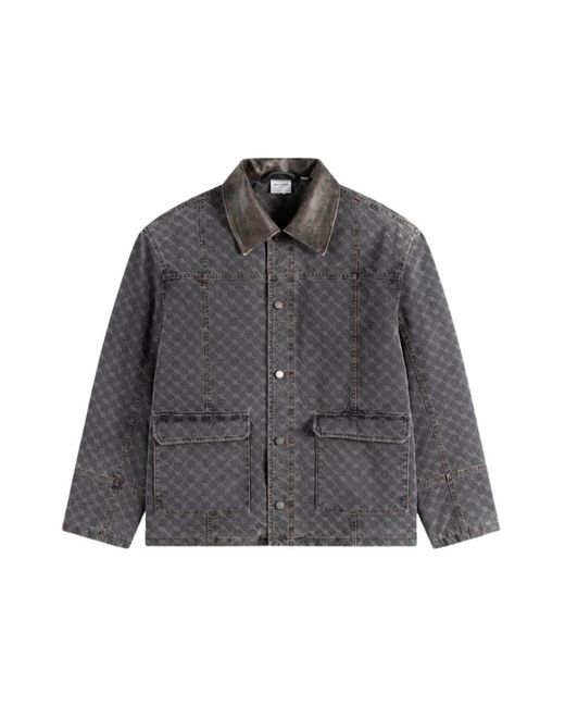 Daily Paper Jassen ,Grijs ,Monogram Workwear Jacket in het Gray voor heren
