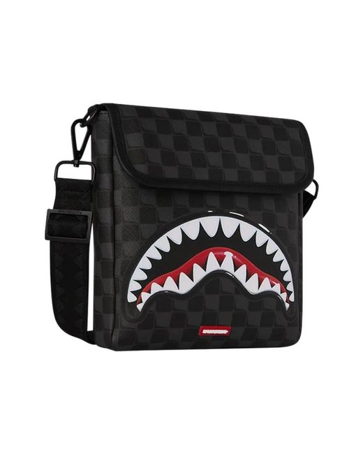 Sprayground Black Messenger Bags for men