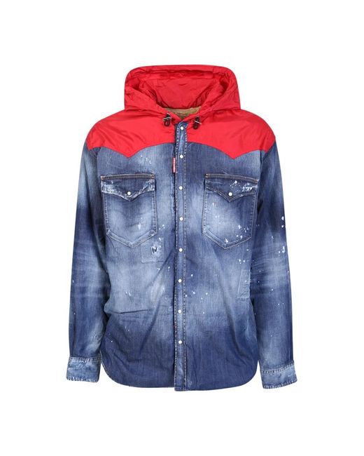 DSquared² Denim Jackets in het Blue voor heren