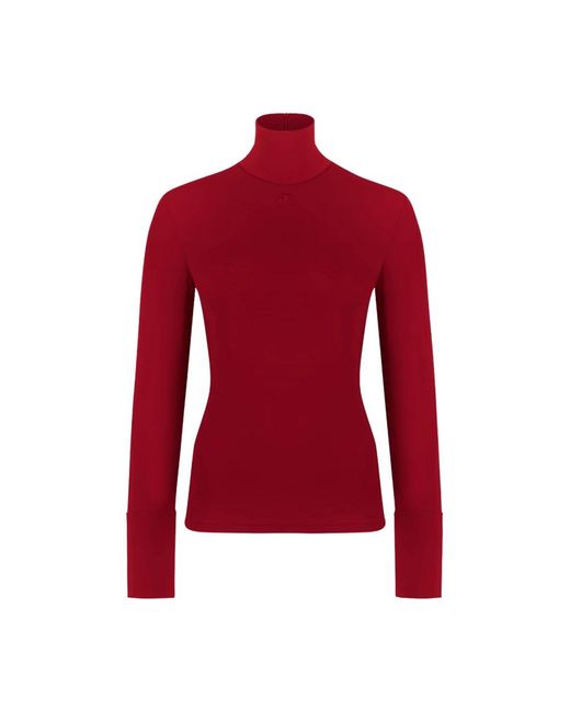 Turtlenecks Courreges de color Red