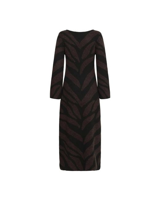 Ichi Kleedjes ,Veelkleurig ,Ihkamora Dr4 Dress in het Black