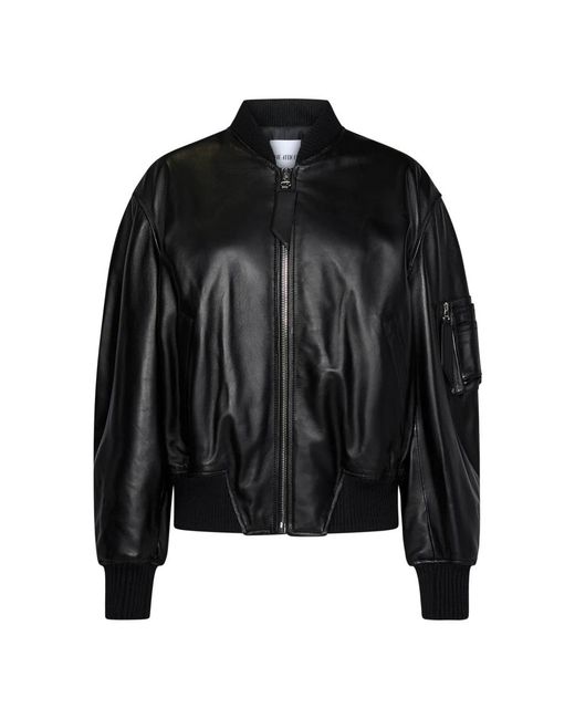 The Attico Black Bomber Jackets