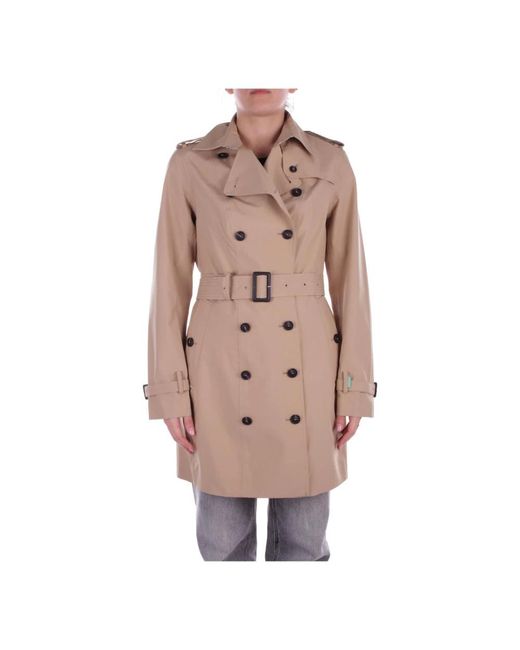 Save The Duck Brown Trench Coats