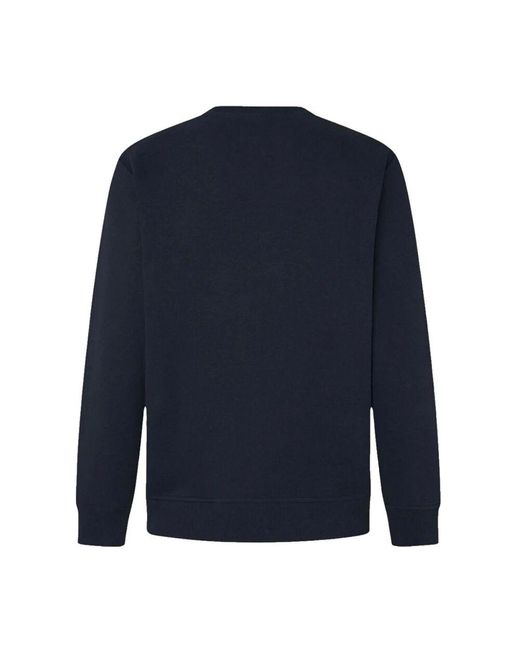Pepe Jeans Minimalistischer baumwollpullover somers in Blue für Herren
