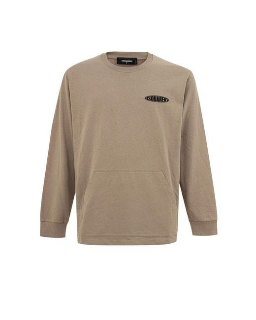 DSquared² Gray Long Sleeve Tops for men