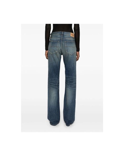 Balenciaga Boot-Cut Jeans in het Blue
