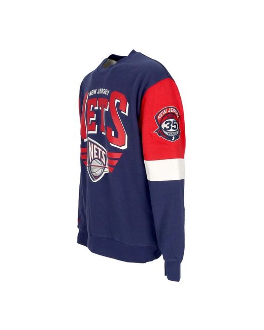 Mitchell & Ness Blue Sweatshirts for men