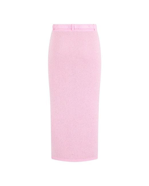 Alessandra Rich Pink Pencil Skirts