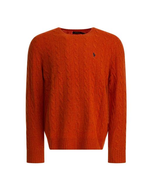 Polo Ralph Lauren Orange Round-Neck Knitwear for men