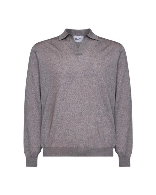D4.0 Gray Polo Shirts for men
