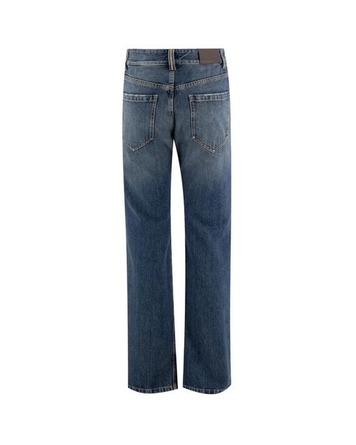 Brunello Cucinelli Blue Straight Jeans