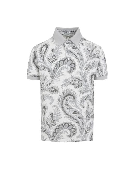 Polo Shirts di Etro in Gray da Uomo