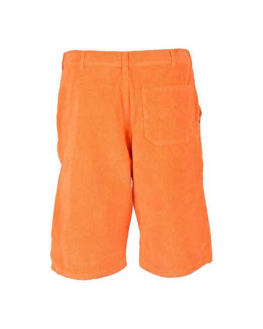 ERL Orange Casual Shorts for men