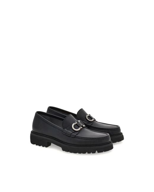 Ferragamo Black Loafers for men