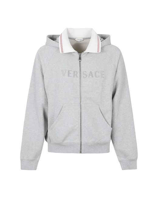 Zip-Throughs Versace pour homme en coloris Gray