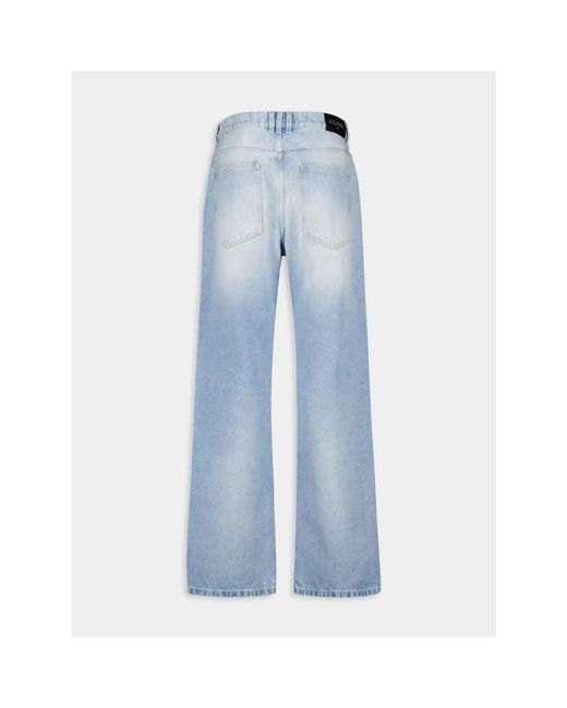 Balmain Blue Wide Jeans for men