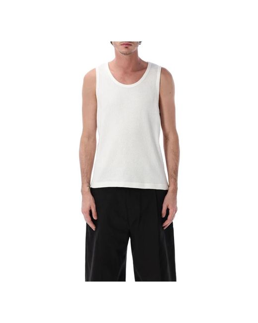 Studio Nicholson White Sleeveless Tops for men