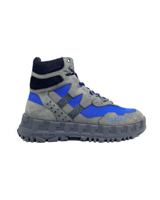 Lace-Up Boots Versace pour homme en coloris Blue