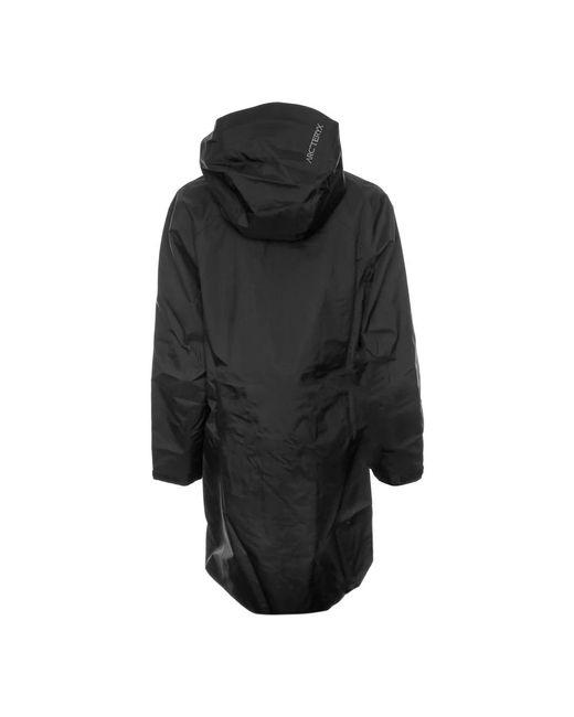 Arc'teryx Jassen ,Zwart ,Waterdichte Gore-Tex Mantel Met Drop Hood in het Black