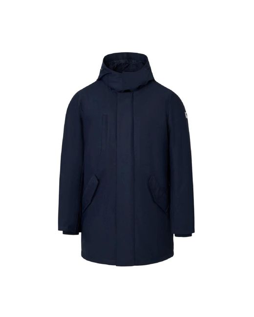 Silbon Technical Tailoring Parka in het Blue voor heren