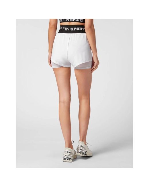 Philipp Plein White Jogging Shorts Basic