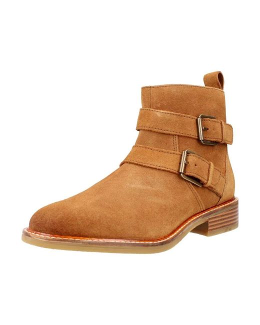 Ankle Boots Clarks de color Brown