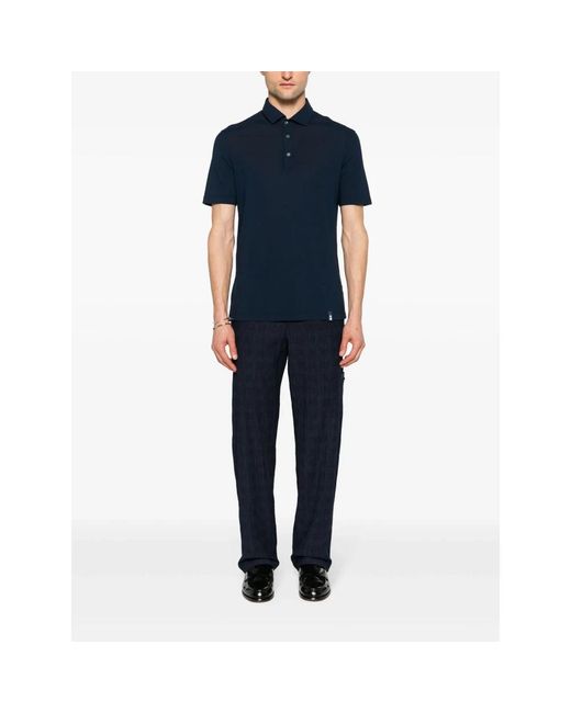 Drumohr Blue Polo Shirts for men