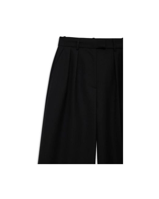Anine Bing Black Wide Trousers