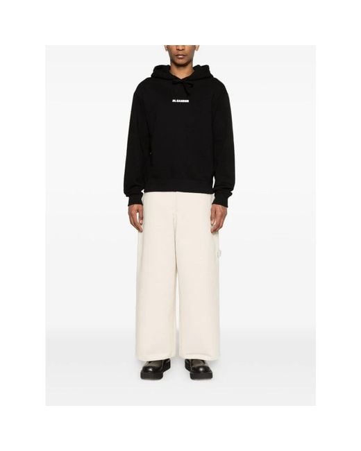 Jil Sander Black Hoodies for men