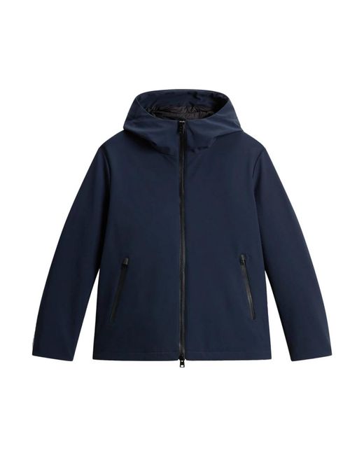 Woolrich Hooded Jacket in het Blue voor heren