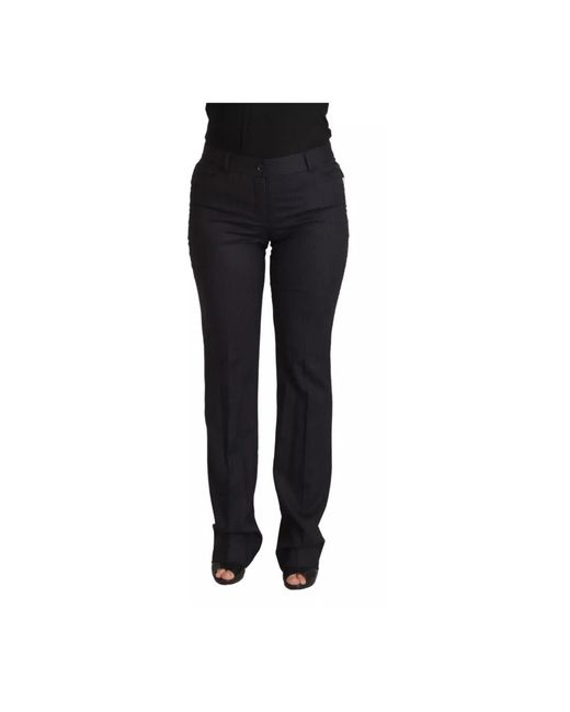 Dolce & Gabbana Black Straight Trousers