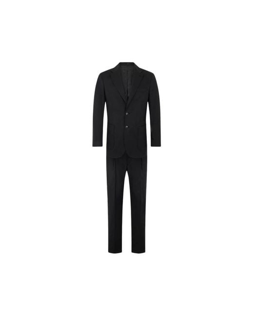 Roberto Cavalli Black Single Breasted Suits for men