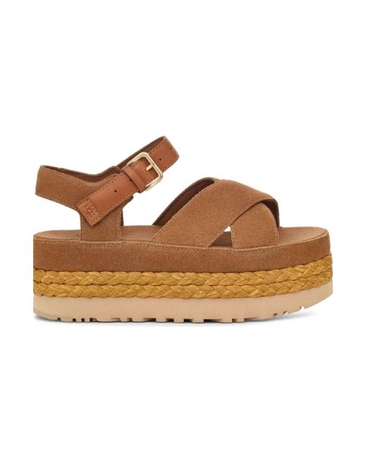Ugg Brown Flat Sandals