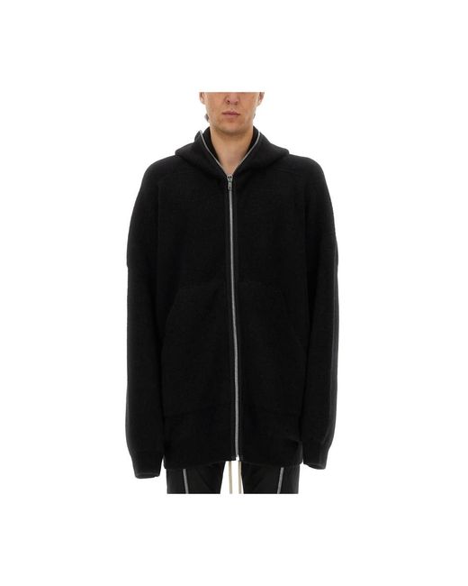 Rick Owens Black Zip-Throughs for men