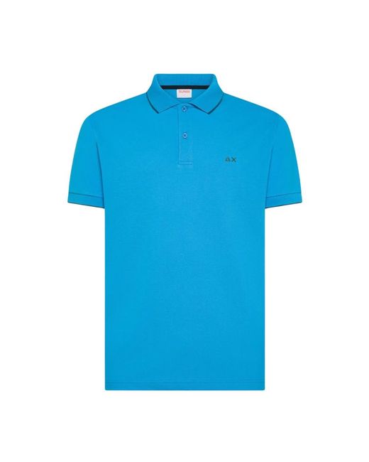 Sun 68 Blue Polo Shirts for men