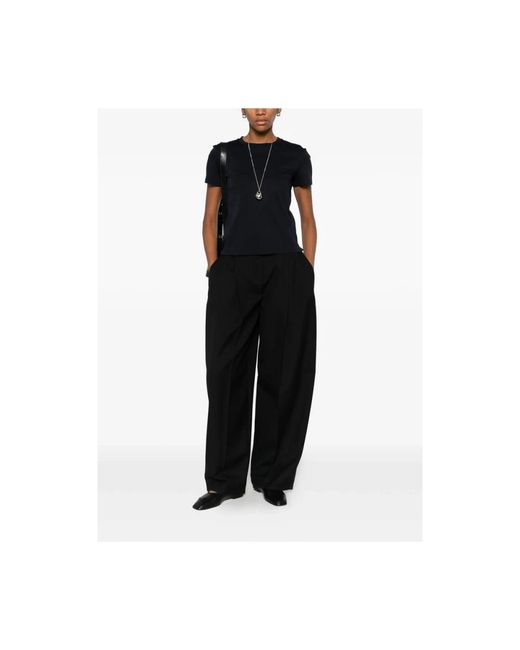 Max Mara Tops ,Blauw ,T-Shirt in het Black
