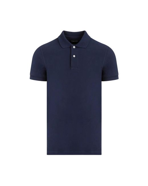 Tom Ford Blau polo shirt klassischer stil in Blue für Herren