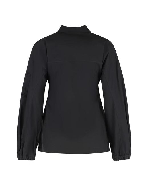 Moncler Overhemden ,Zwart ,Katoen Cotton Shirt in het Black