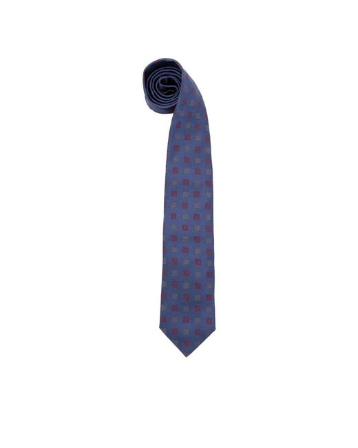 Brunello Cucinelli Accessoires ,Veelkleurig ,Katoen Klassieke Stropdas in het Blue voor heren