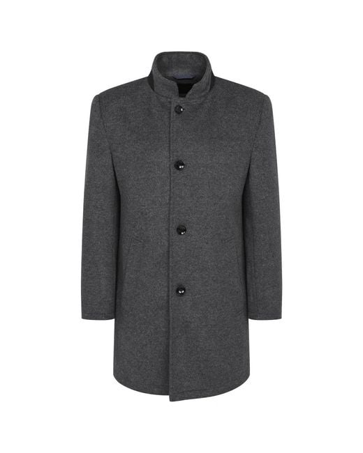 Bugatti Gray Single-Breasted Coats for men
