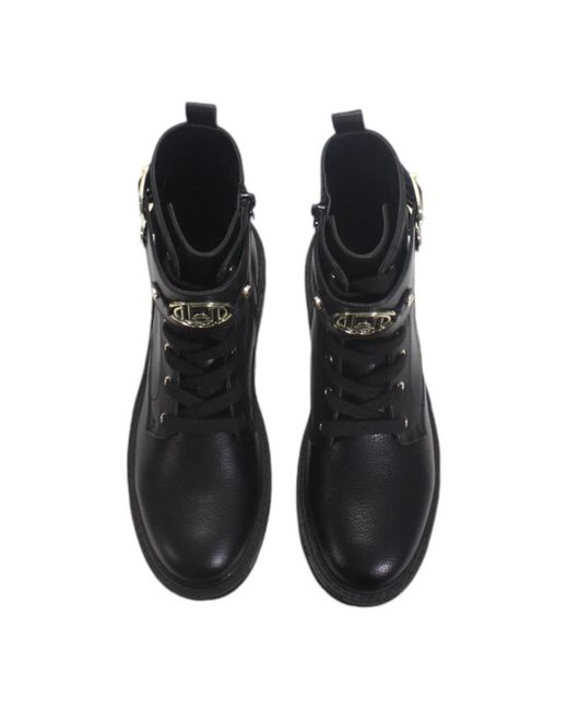 Liu Jo Black Lace-Up Boots