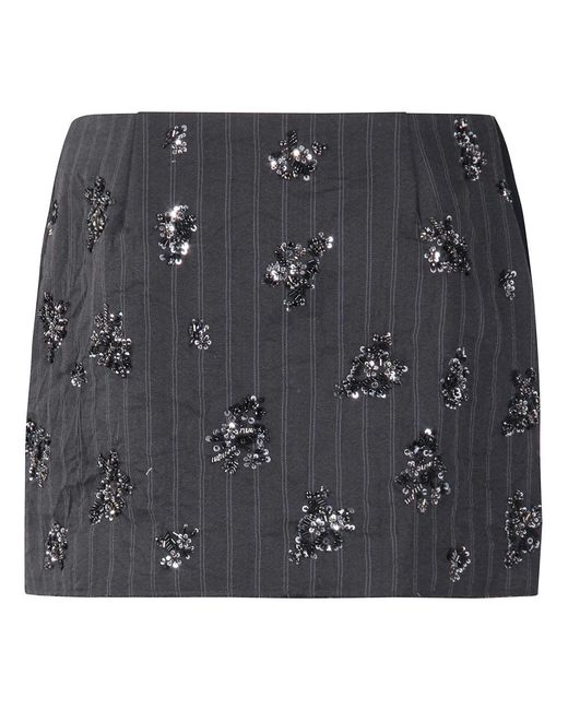 Jonathan Simkhai Blaire Mini Rok in het Black
