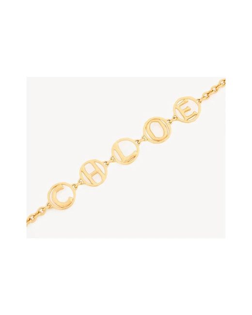 Chloé Metallic Script Choker