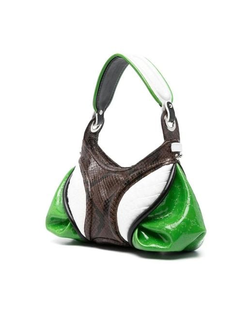 MARINE SERRE Green Shoulder Bags