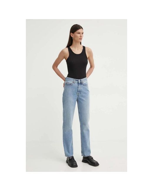 Won Hundred Rechte Jeans in het Blue