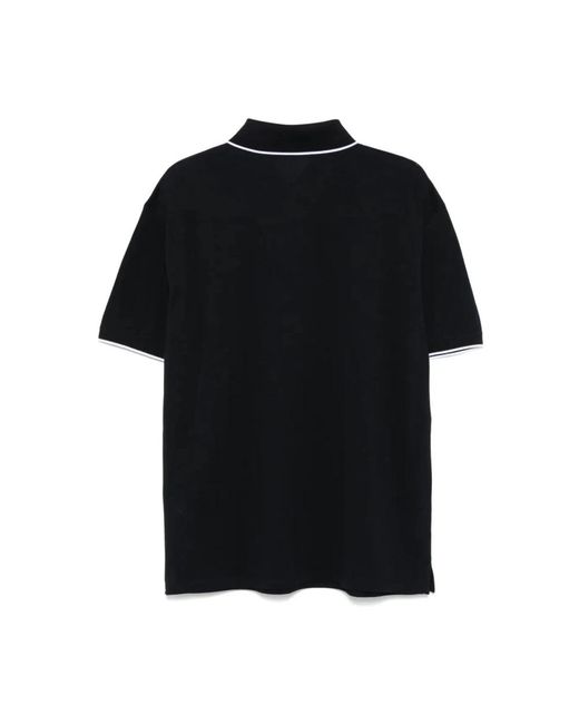 Emporio Armani Black Polo Shirts for men