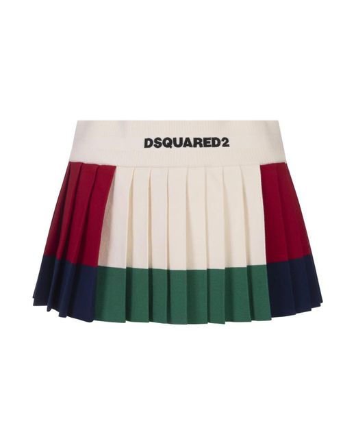 DSquared² Red Short Skirts