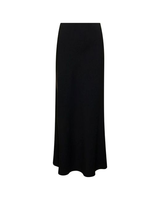 Midi Skirts Plain Units en coloris Black