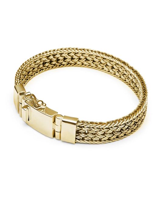Nialaya Men Braided Chain Bracelet in Metallic für Herren